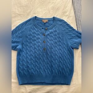 J.Crew cashmere cable knit top